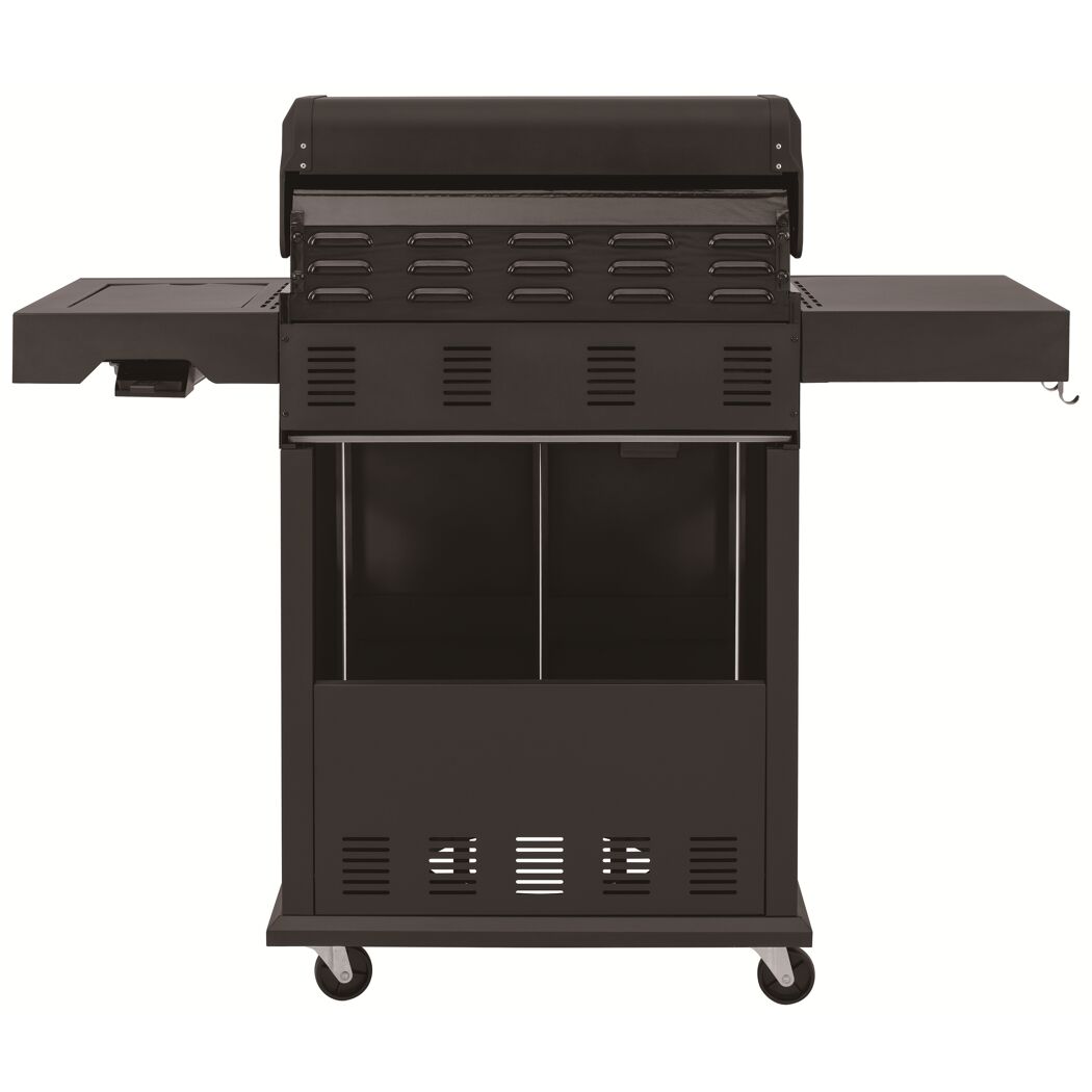 Gasgrill 'Woodlake' schwarz 133 x 116 x 59 cm