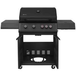 Gasgrill 'Riverbank' schwarz 140 x 116 x 59 cm