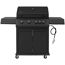 Gasgrill 'Riverbank' schwarz 140 x 116 x 59 cm