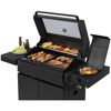 Gasgrill 'Hicksville' schwarz 161 x 119 x 62 cm