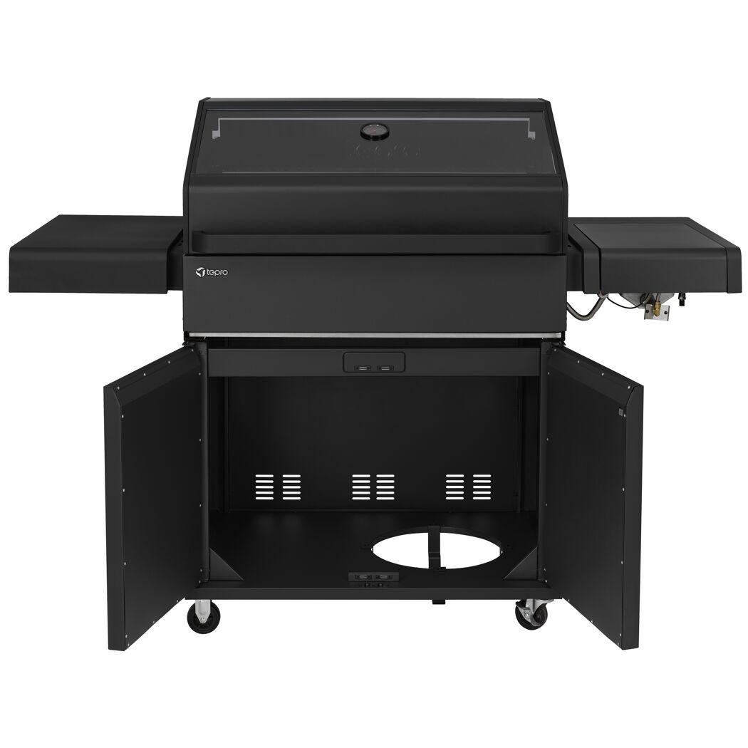 Gasgrill 'Hicksville' schwarz 161 x 119 x 62 cm
