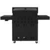 Gasgrill 'Hicksville' schwarz 161 x 119 x 62 cm