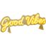 Neonlicht 'Good Vibes' gelb 41,5 x 14,2