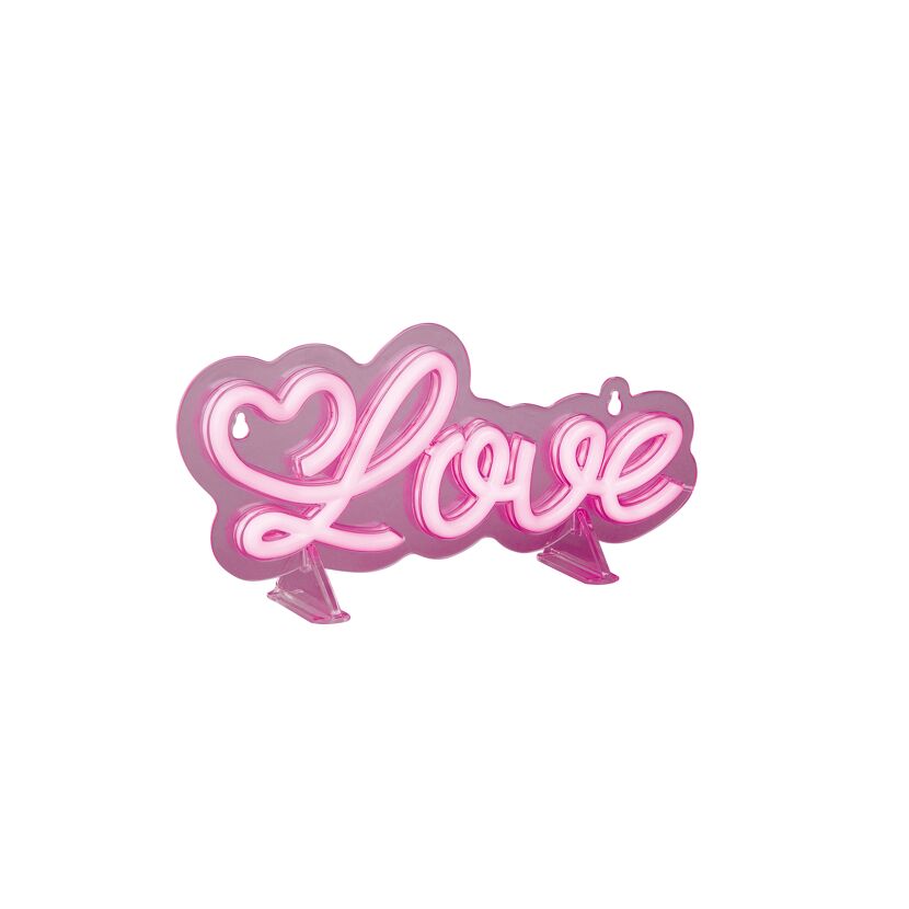 Neonlicht 'Love' pink 29 x 13,5 cm