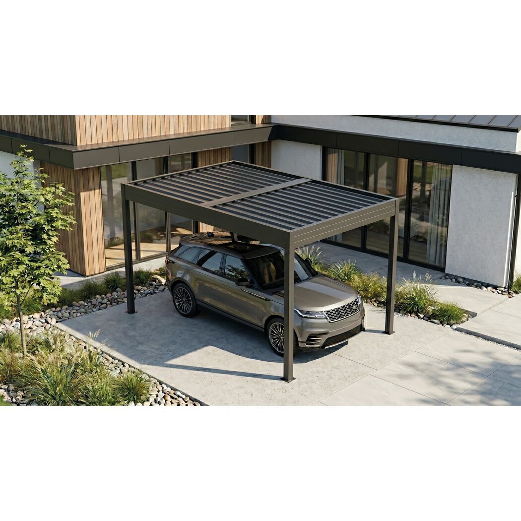 Carport 'SunVaro Classic XL' anthrazit 362 x 549 x 252 cm
