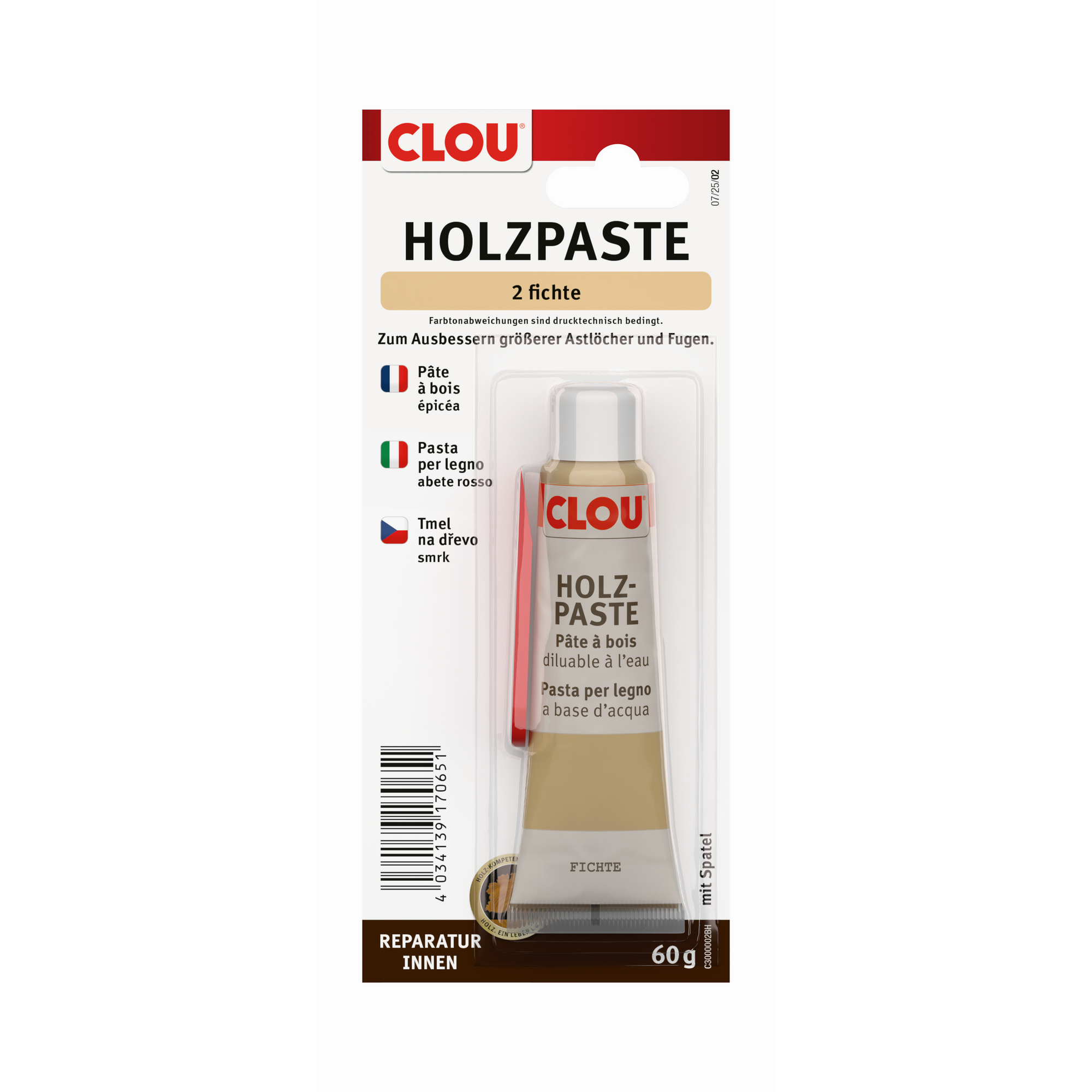 Holzpaste fichtefarben 60 g