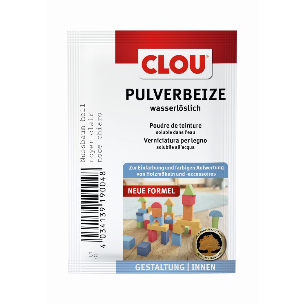 Pulverbeize nussbaumfarben hell 5 g