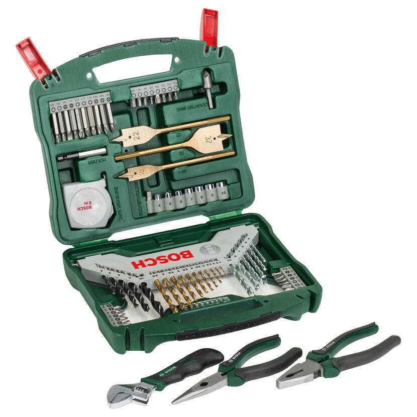 Zubehörbox 'X-line' 70-teilig inkl. Zangen-Set