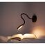 Akku-LED-Wand-Leseleuchte schwarz dimmbar Ø 7,5 x 46,5 cm