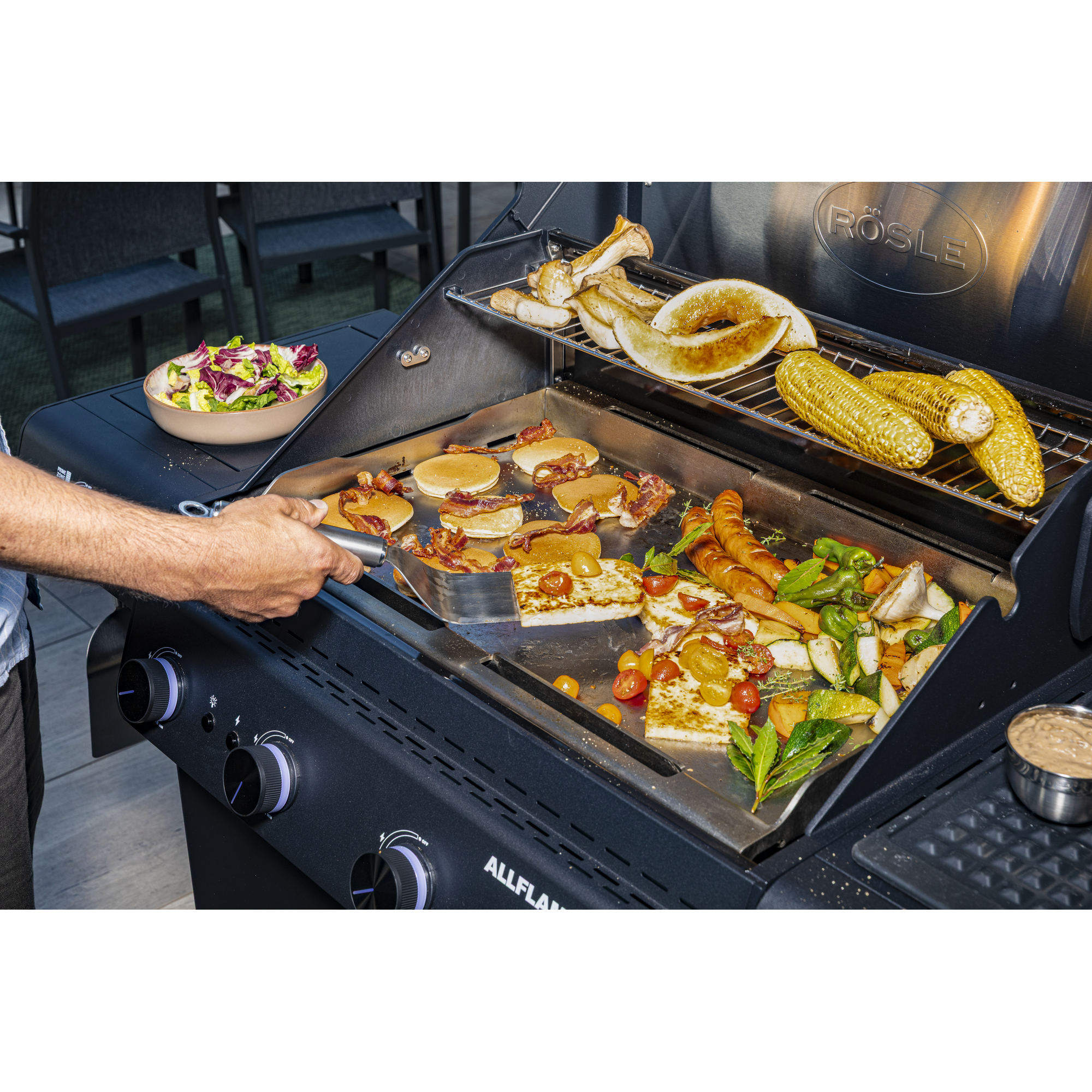 Plancha 'Allflame' Edelstahl 44,5 x 7 x 66 cm