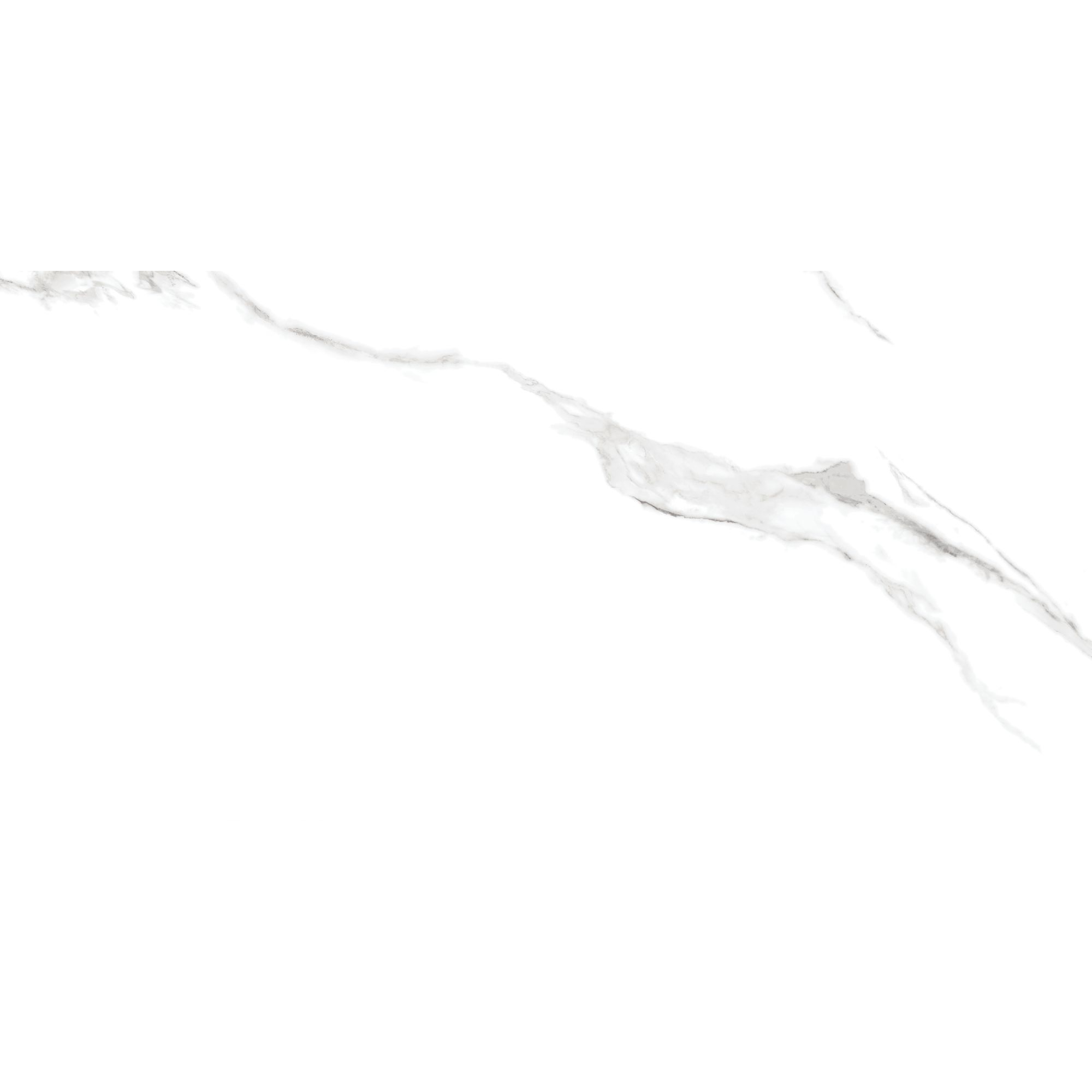 Bodenfliese 'Statuario' Feinsteinzeug weiß 60 x 120 x 0,7 cm