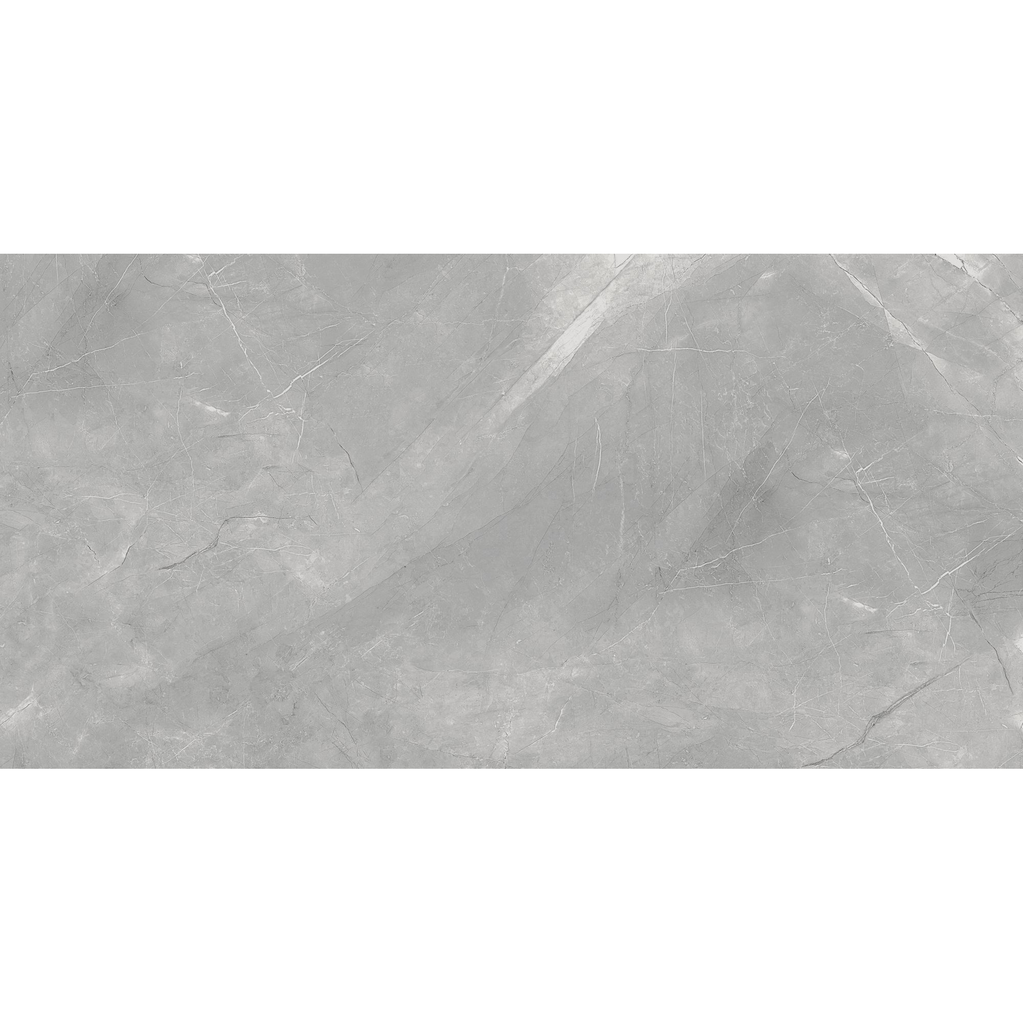 Bodenfliese 'Pulpis' Feinsteinzeug grau poliert 60 x 120 x 0,7 cm