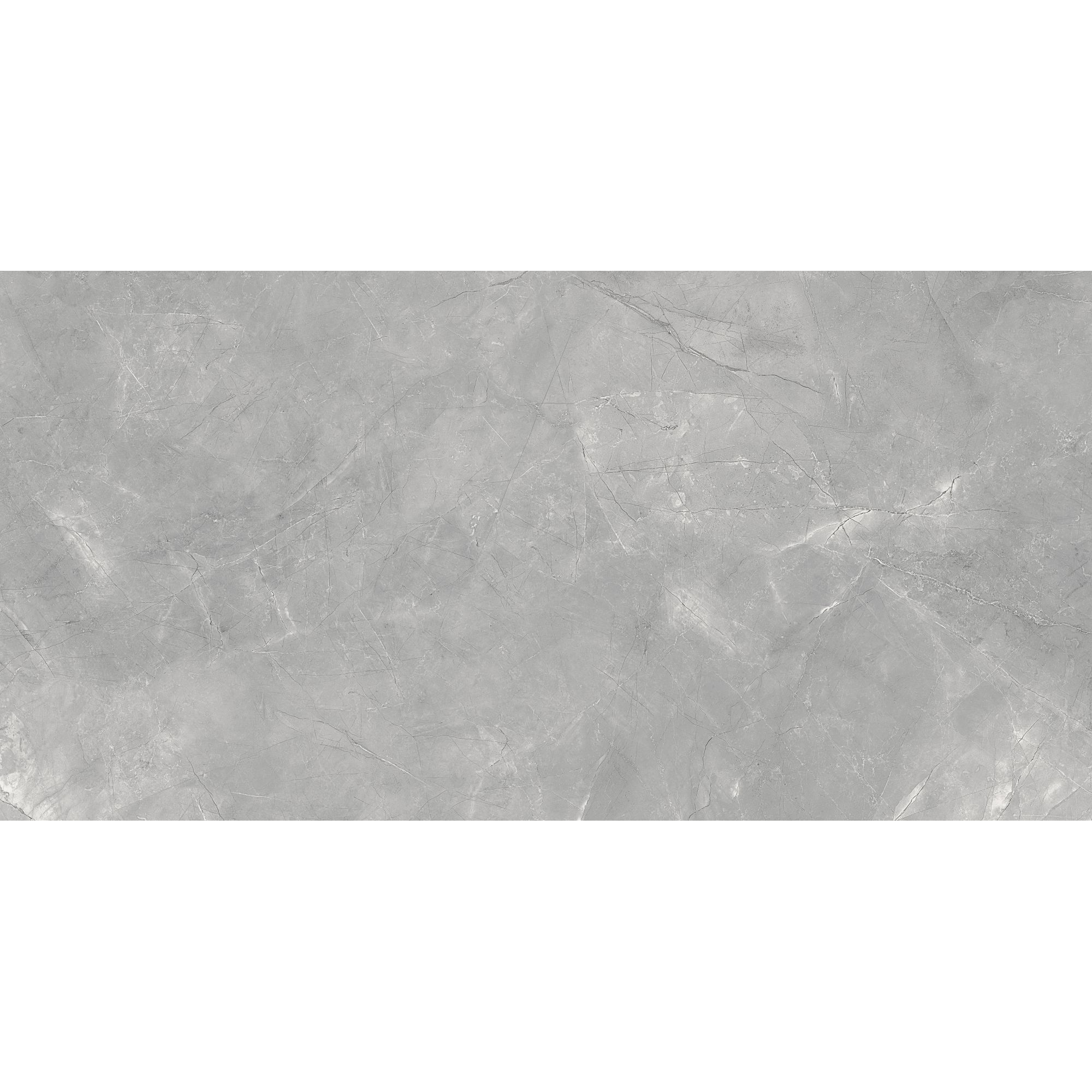 Bodenfliese 'Pulpis' Feinsteinzeug grau poliert 60 x 120 x 0,7 cm