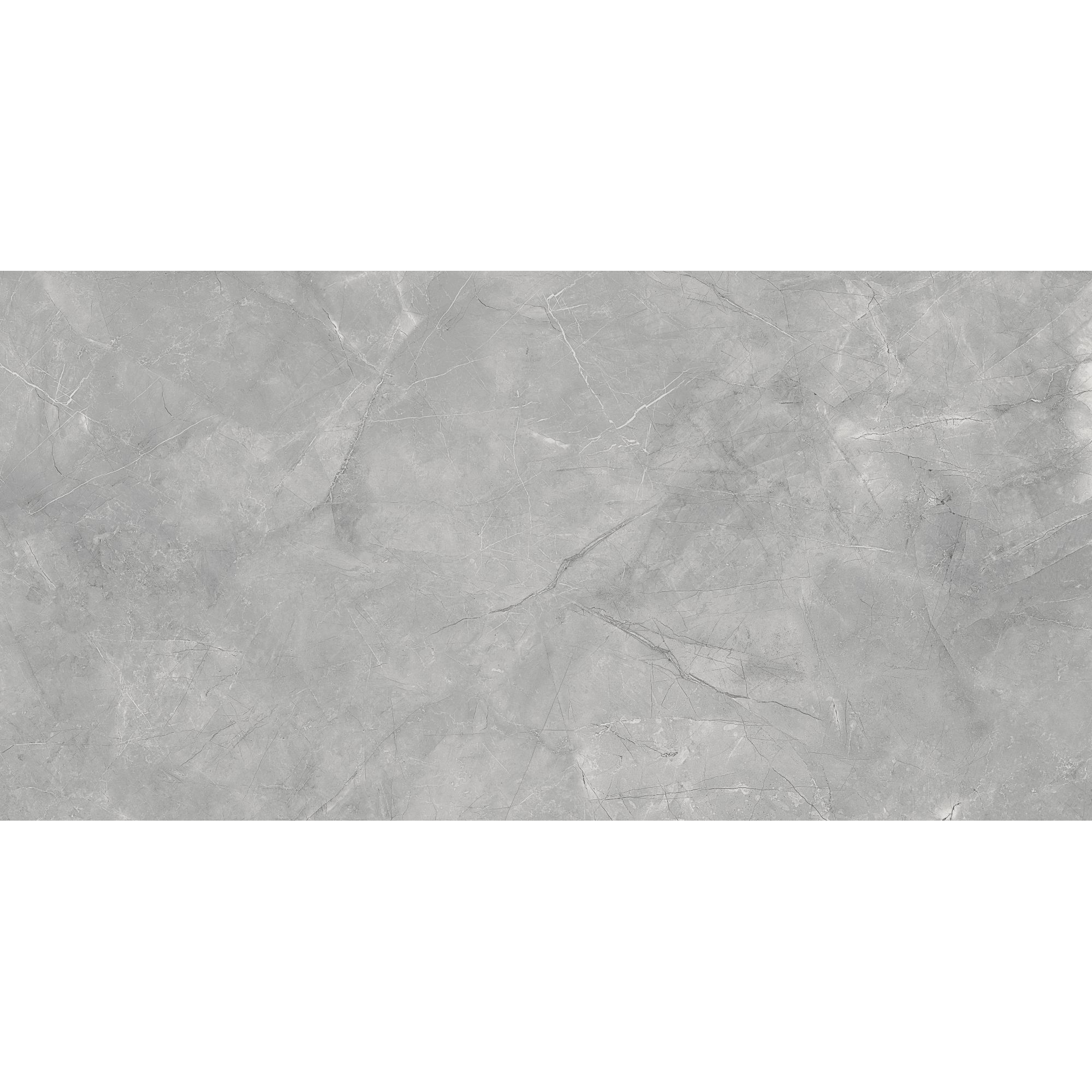 Bodenfliese 'Pulpis' Feinsteinzeug grau poliert 60 x 120 x 0,7 cm