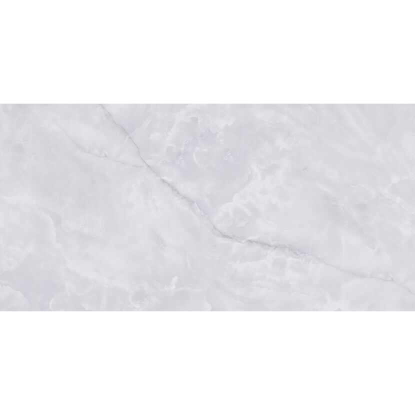 Bodenfliese 'Ginza' Feinsteinzeug blau poliert 60 x 120 x 0,7 cm