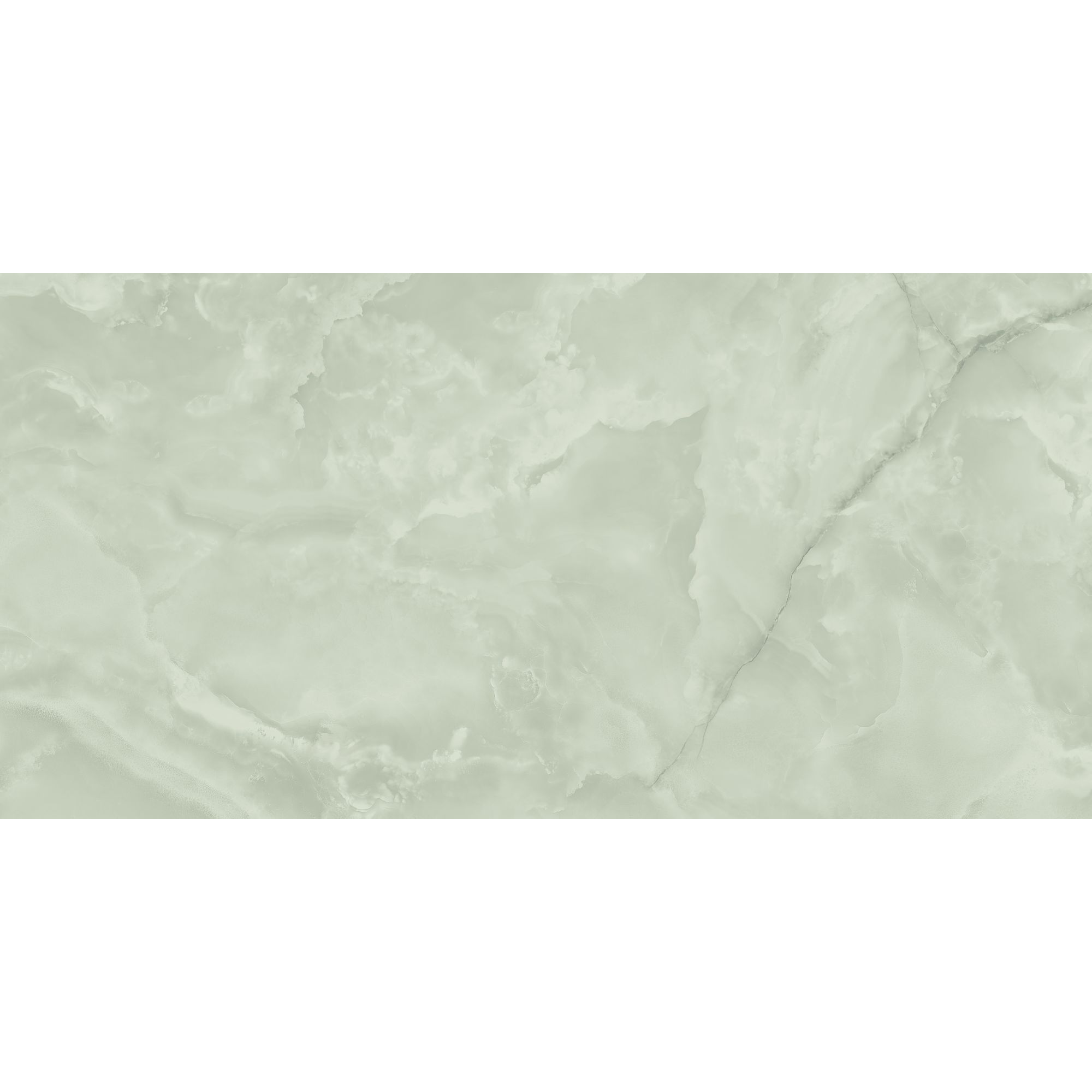 Bodenfliese 'Ginza' Feinsteinzeug mint poliert 60 x 120 x 0,7 cm