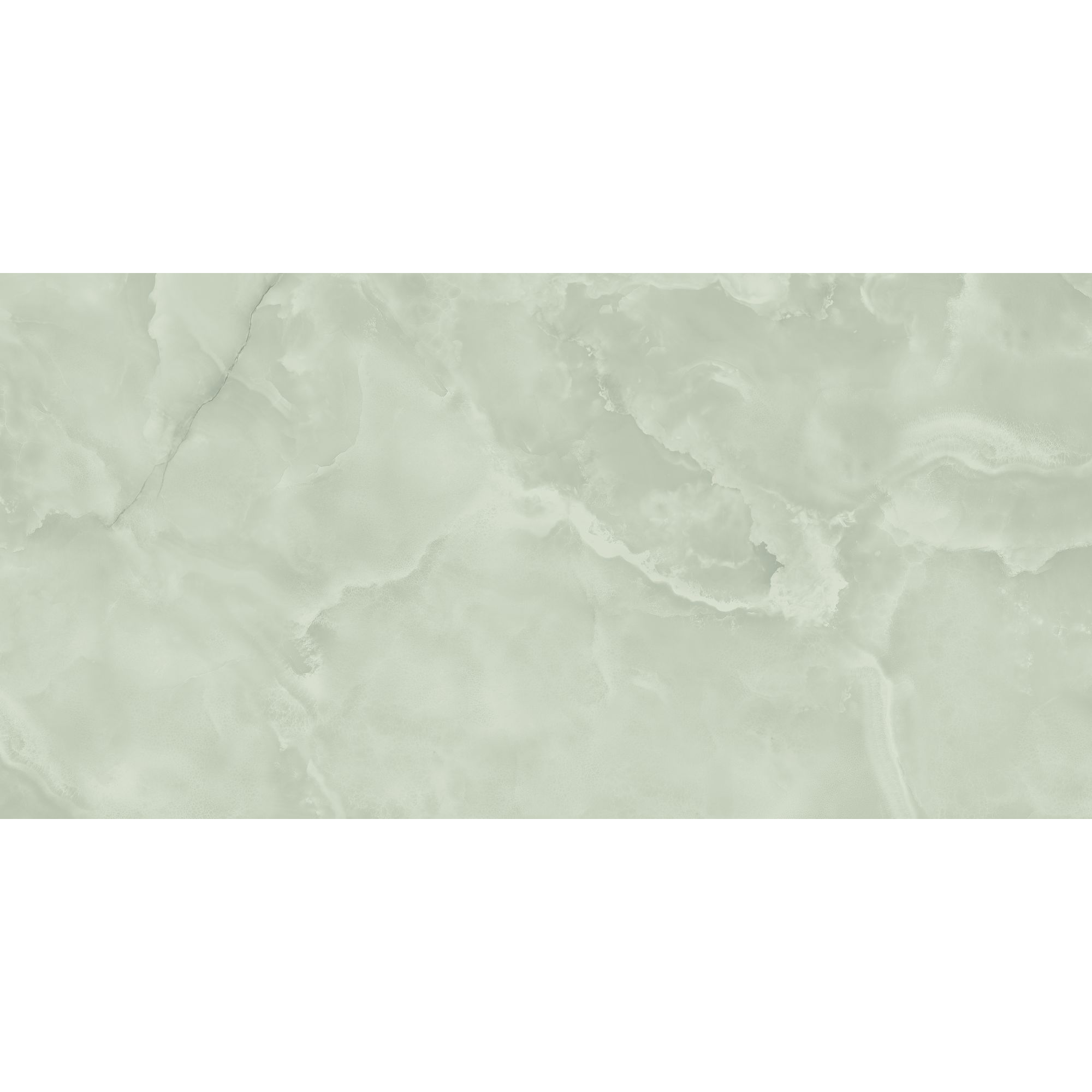 Bodenfliese 'Ginza' Feinsteinzeug mint poliert 60 x 120 x 0,7 cm
