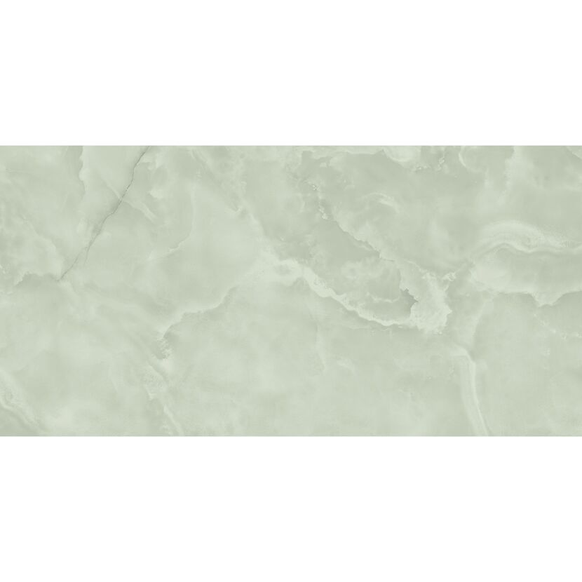 Bodenfliese 'Ginza' Feinsteinzeug mint poliert 60 x 120 x 0,7 cm