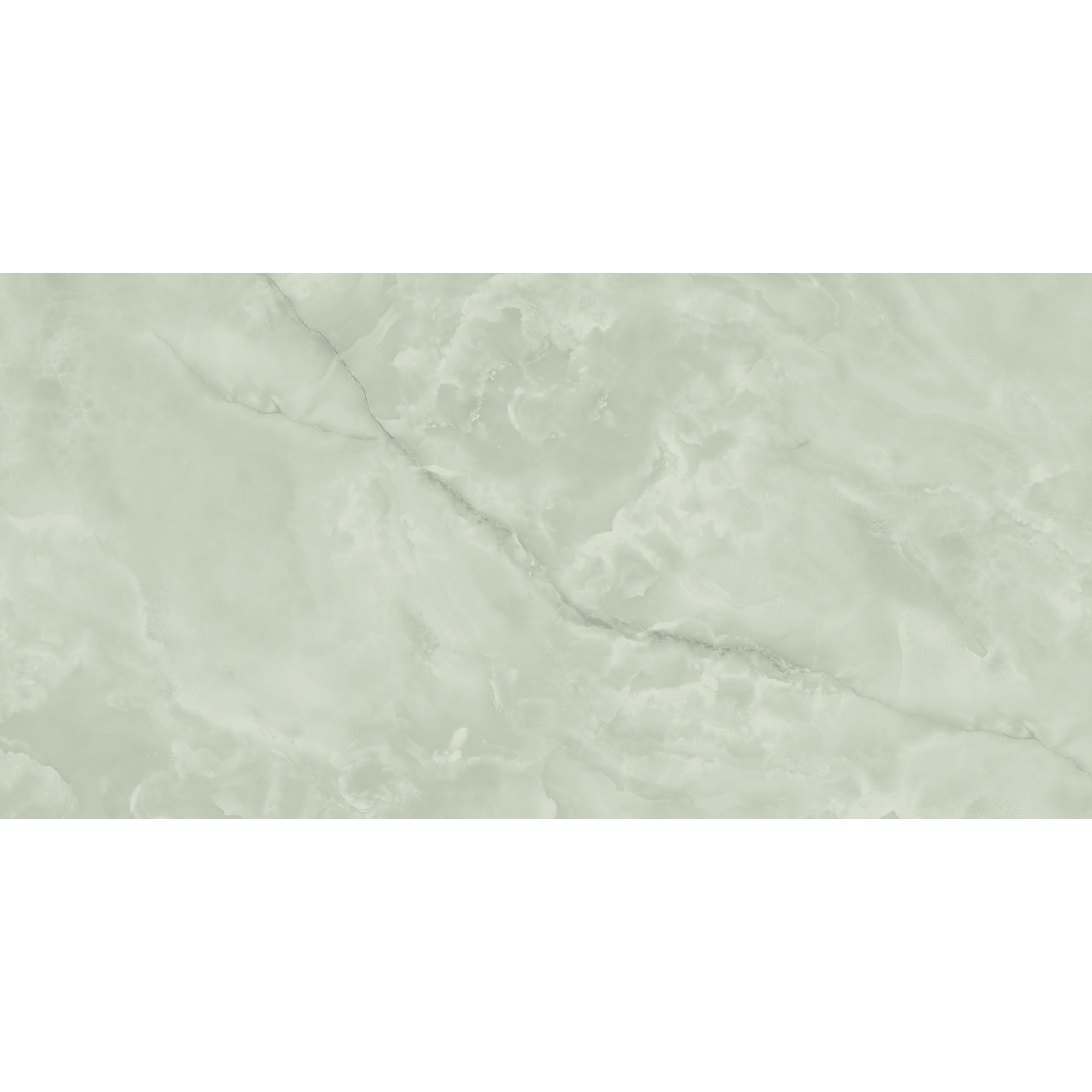 Bodenfliese 'Ginza' Feinsteinzeug mint poliert 60 x 120 x 0,7 cm