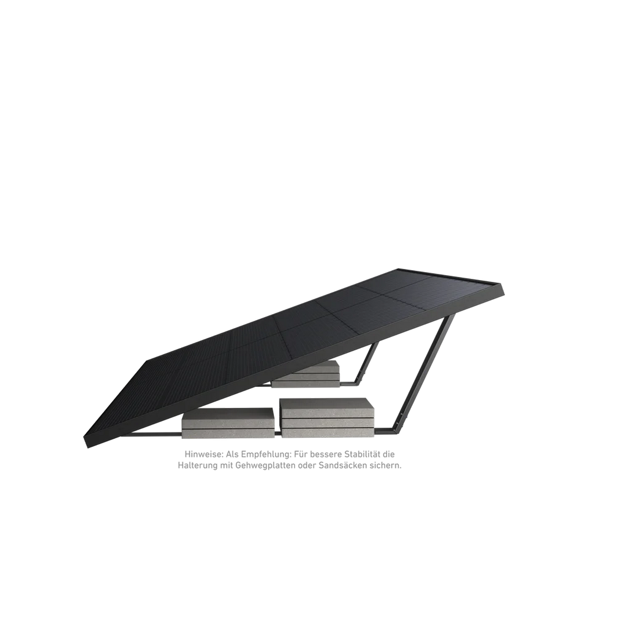 Solarmodulhalterung für Flachdach und Garten 2 Paar