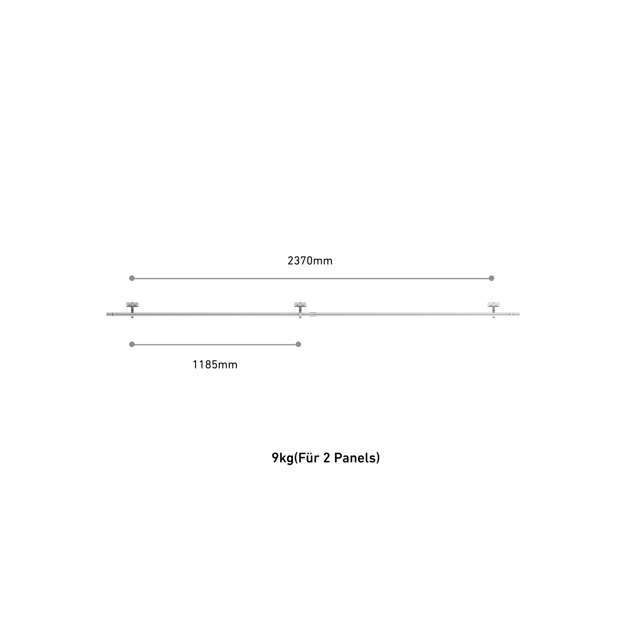 Solarmodulhalterung für Schrägdach 2 Paar
