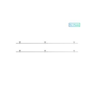 Solarmodulhalterung für Schrägdach 2 Paar