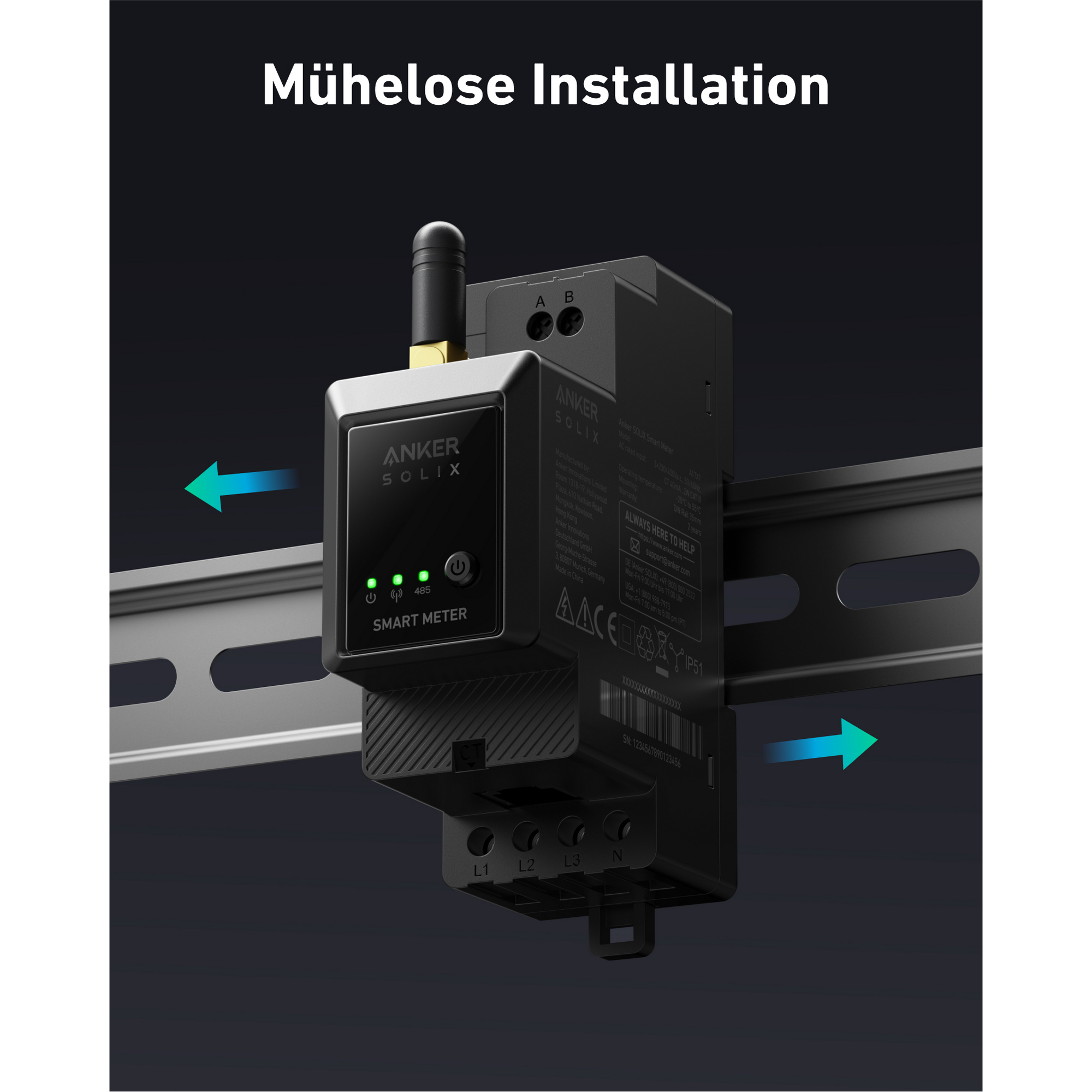 Smarter Zähler für Solaranlage