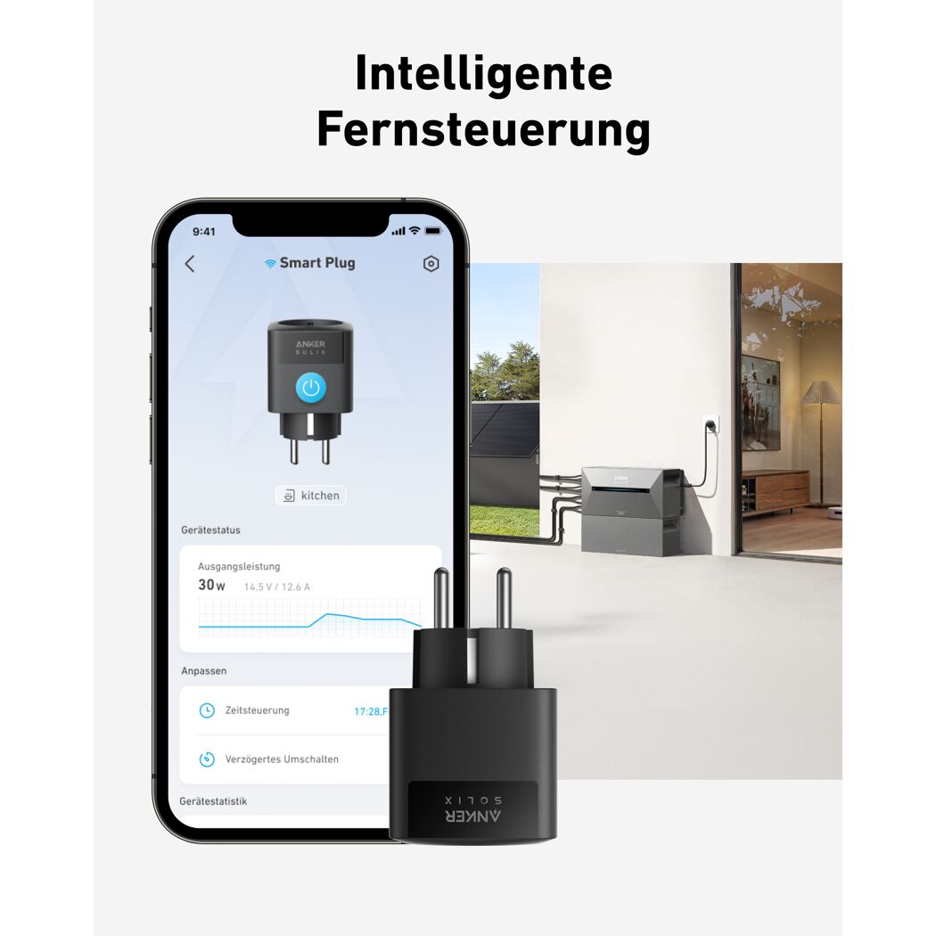 Intelligenter Stecker für Balkonkraftwerk