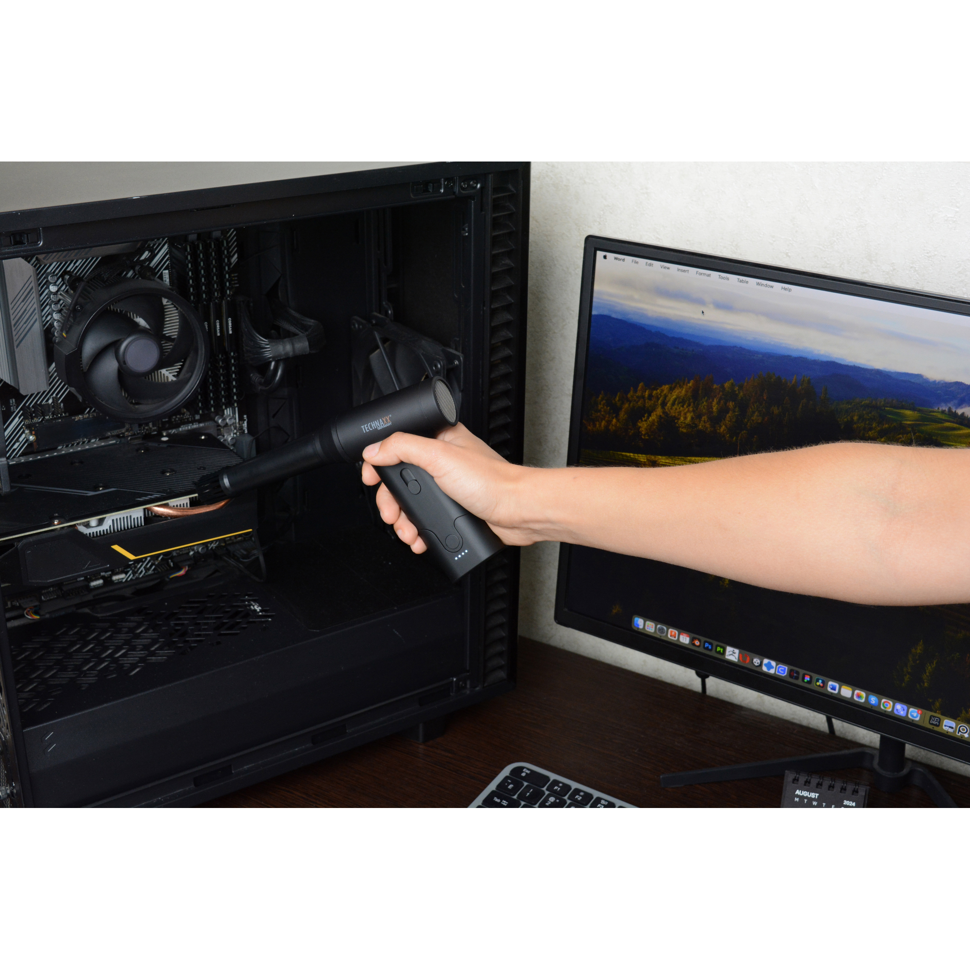 Akku-Staubgebläse 'TX-293' 160 W mit Saugfunktion