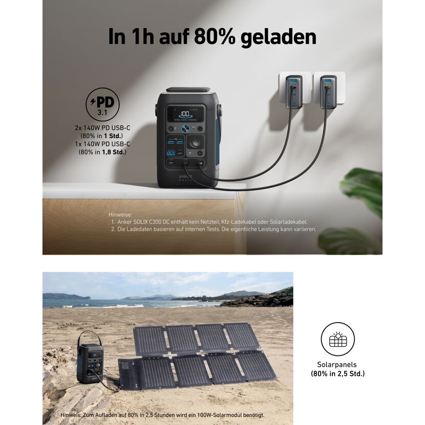 Powerstation 'C300X DC' 288 Wh