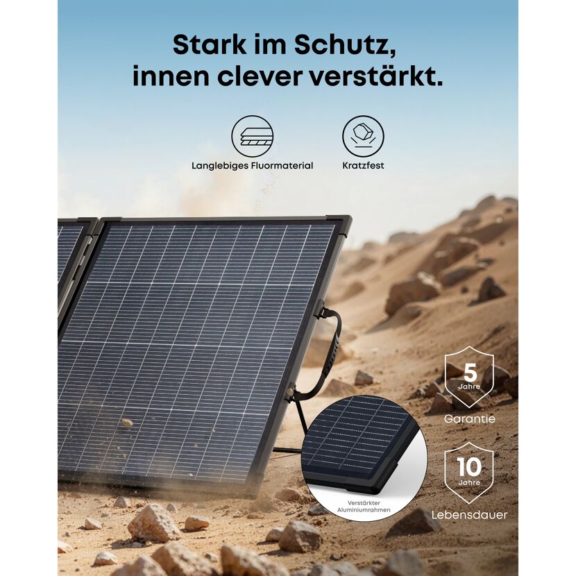 Tragbares Solarpanel 'PS200' 200 W bifazial