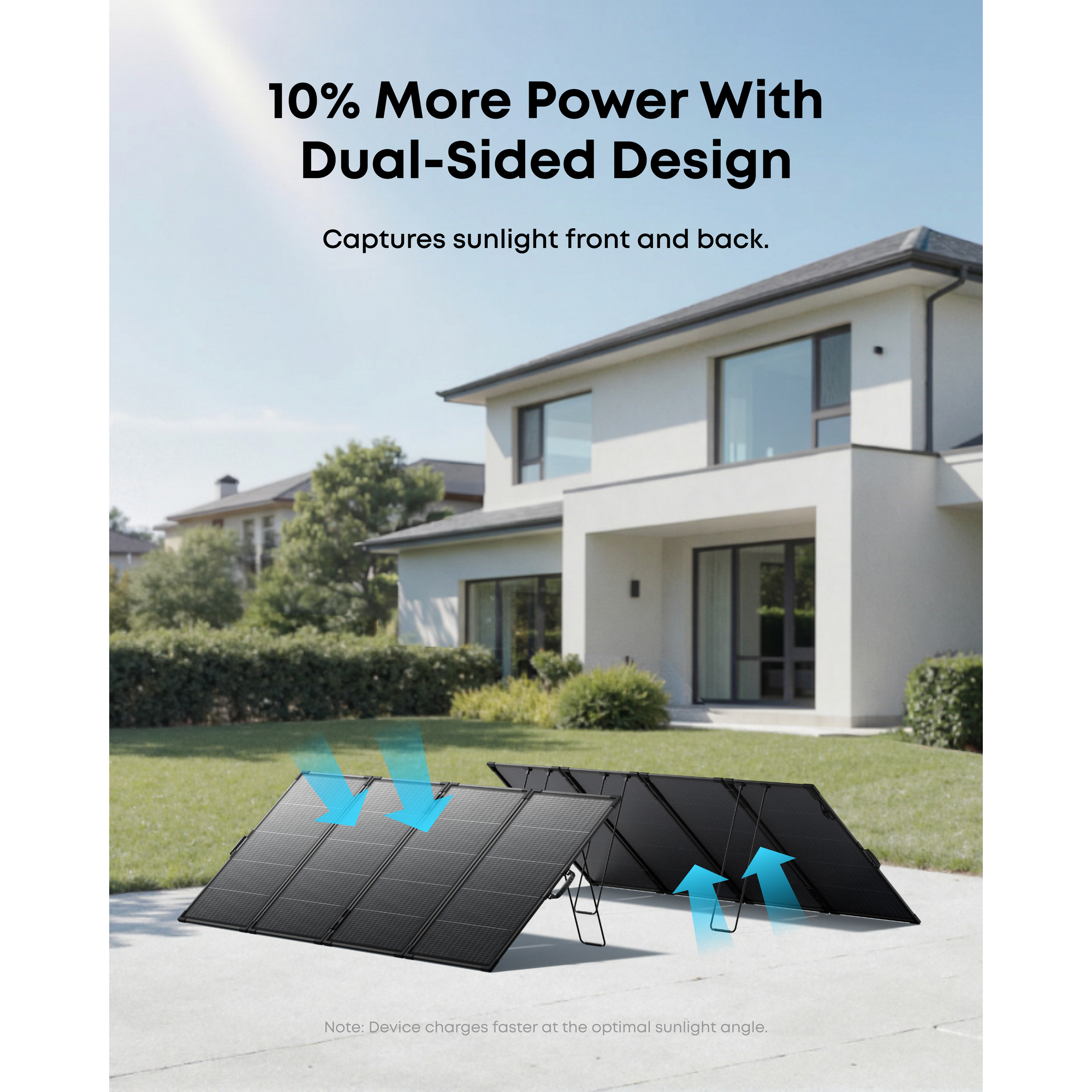 Tragbares Solarpanel 'PS400' 400 W bifazial