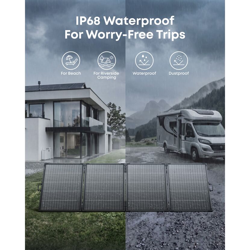 Tragbares Solarpanel 'PS400' 400 W bifazial