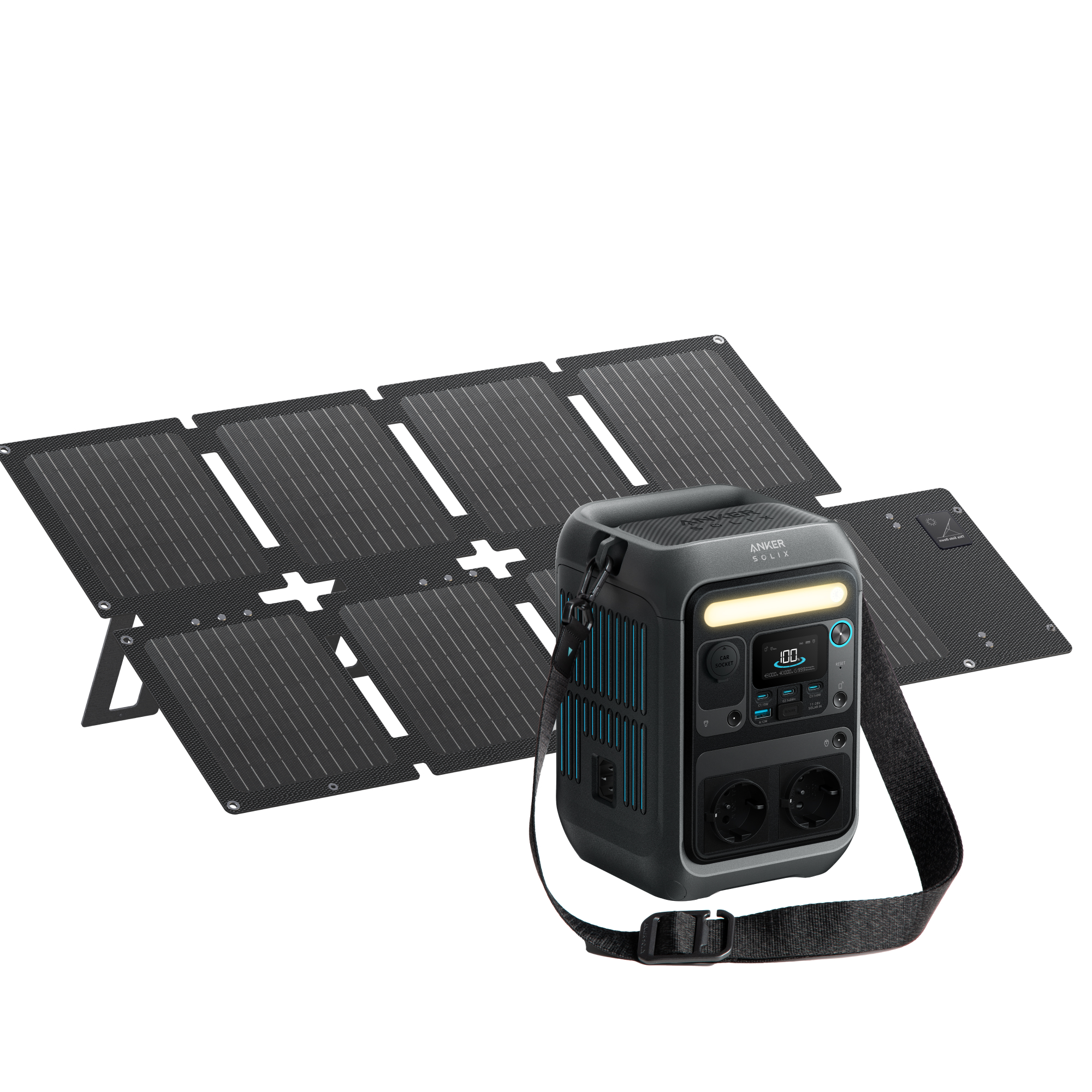 Powerstation-Set 'C300X' 288 Wh mit Solarpanel 'PS60' 60 W