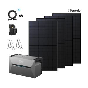Solarmodul-Set 4 x 500 W mit Solarbank 3 'E2700 Pro' Smart Zähler und Balkonhalterungen