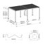 Pergola 'Origin 88' anthrazit  3 x 6 m