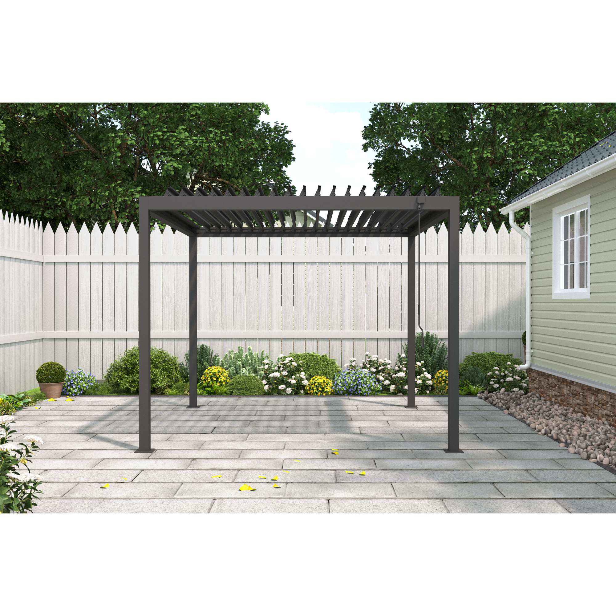 Pergola 'Origin 88' anthrazit  3 x 3 m