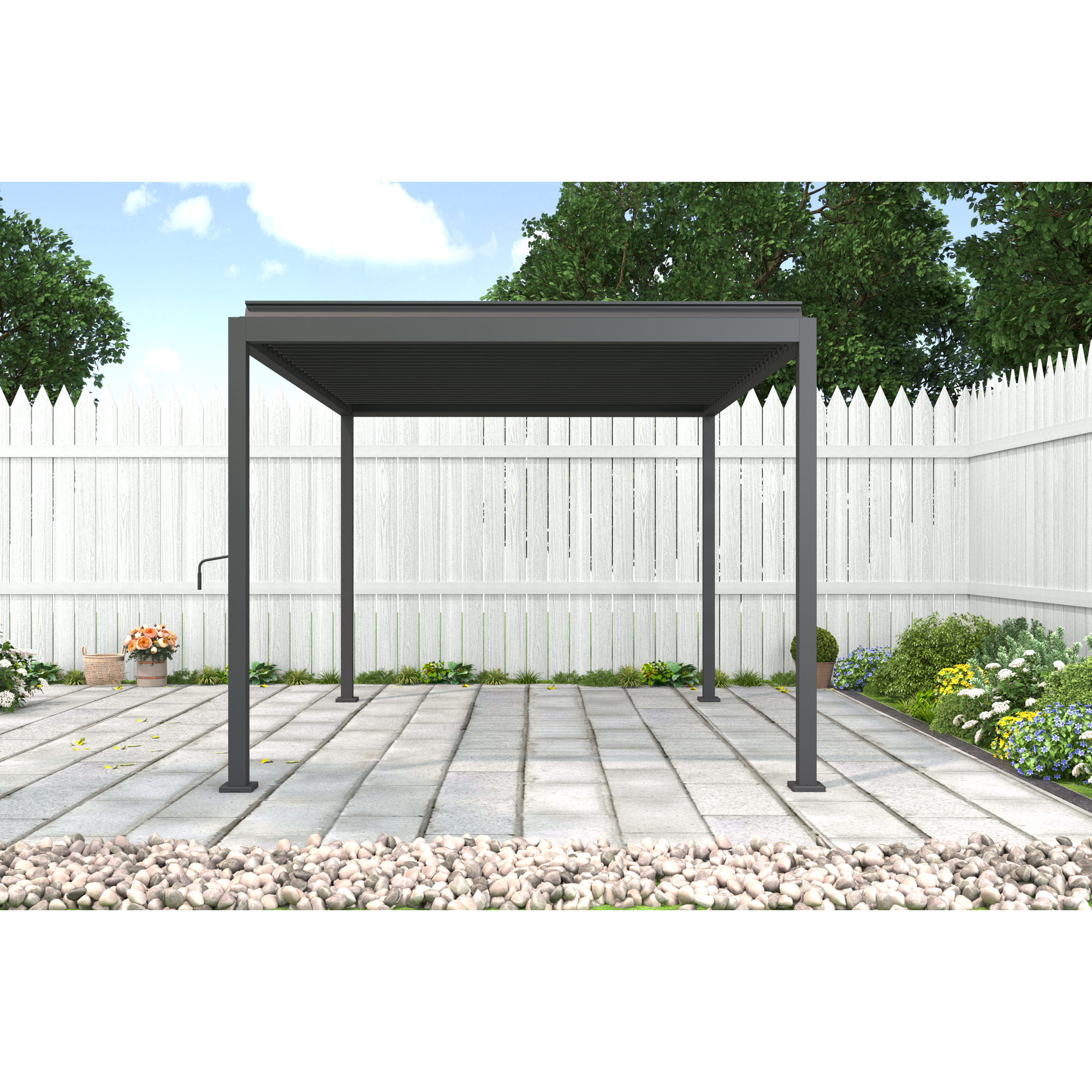 Pergola 'Origin 88' anthrazit  3 x 4 m