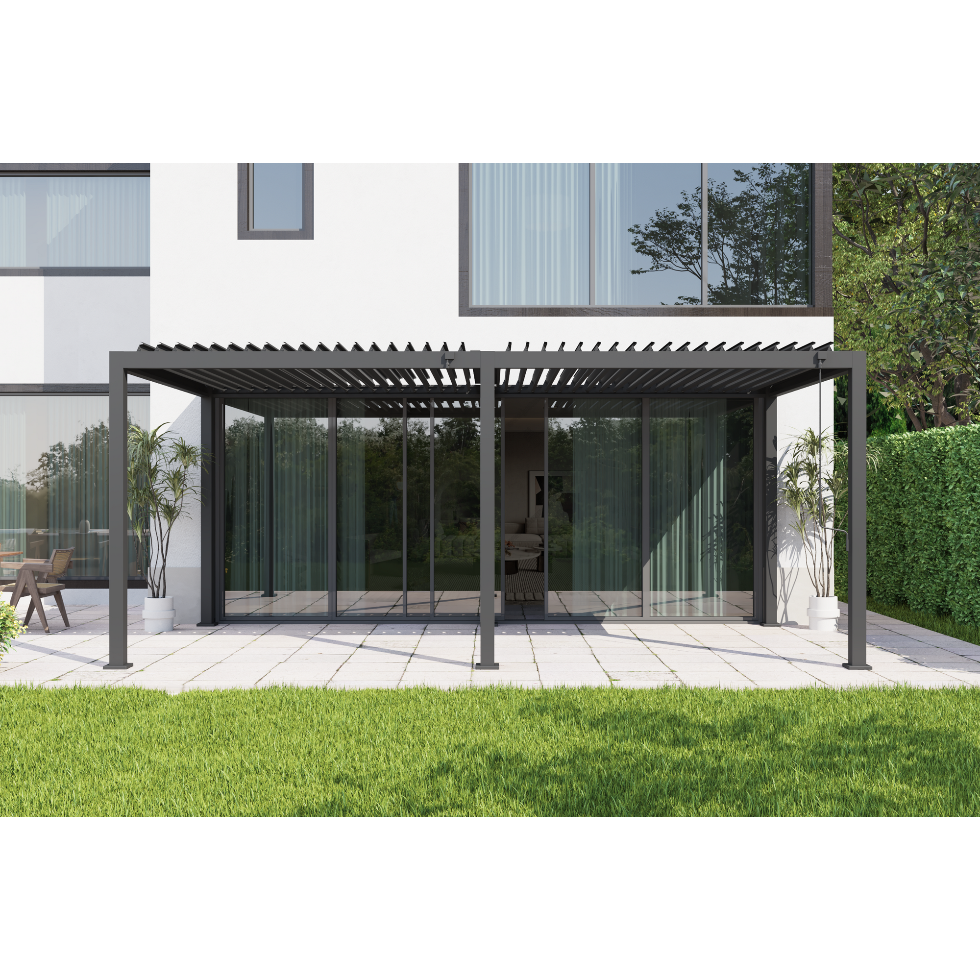 Pergola 'Core 110' anthrazit 3 x 6 m