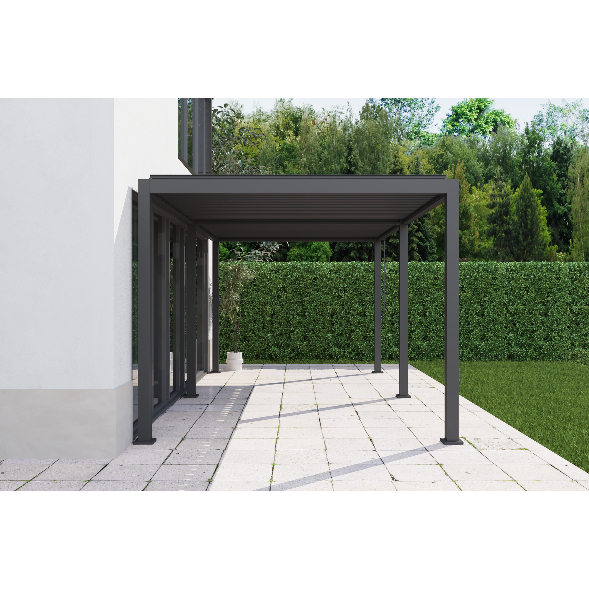 Pergola 'Core 110' anthrazit 3 x 6 m