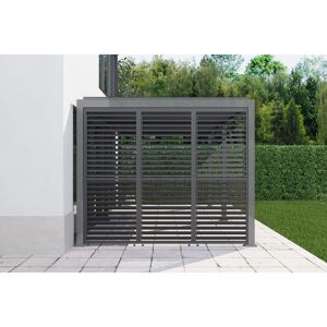 Lamellenwand für Pergola 'Core 110' verstellbar anthrazit 93 cm