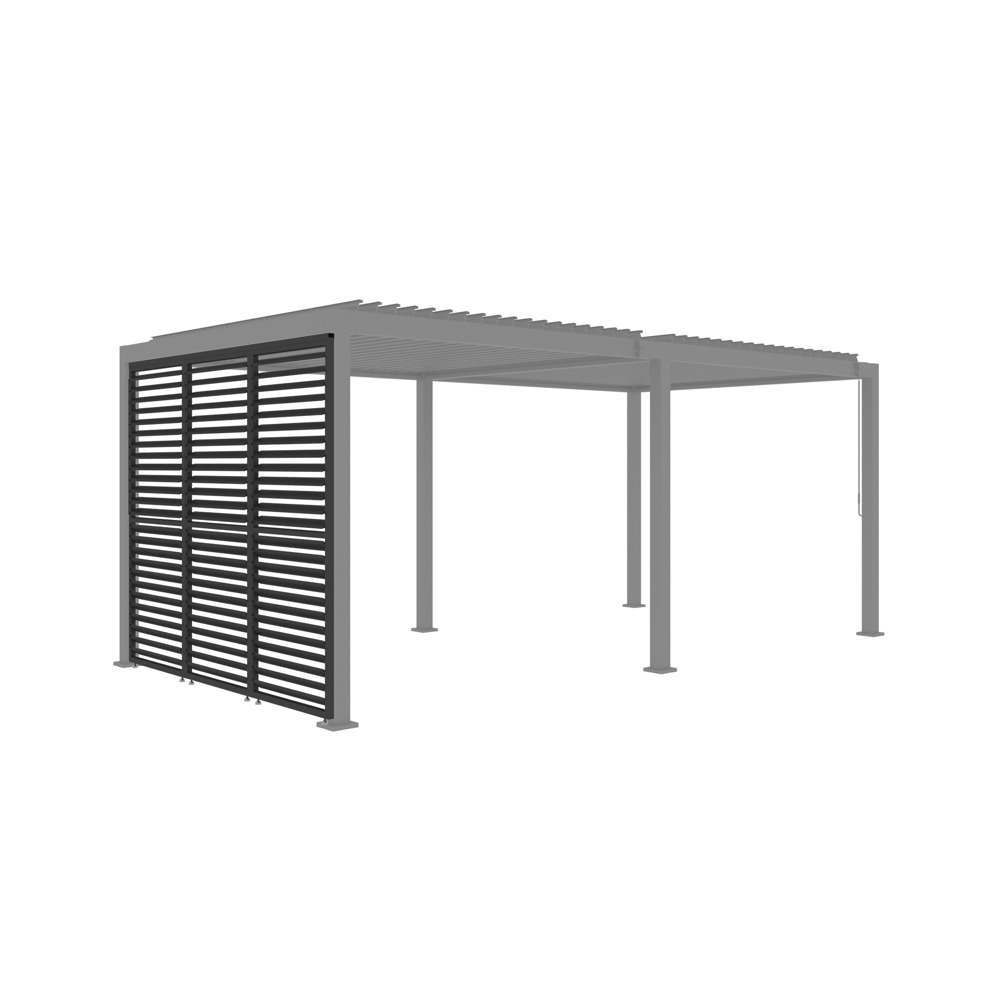 Lamellenwand für Pergola 'Core 110' verstellbar anthrazit 93 cm