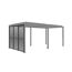 Lamellenwand für Pergola 'Core 110' verstellbar anthrazit 93 cm