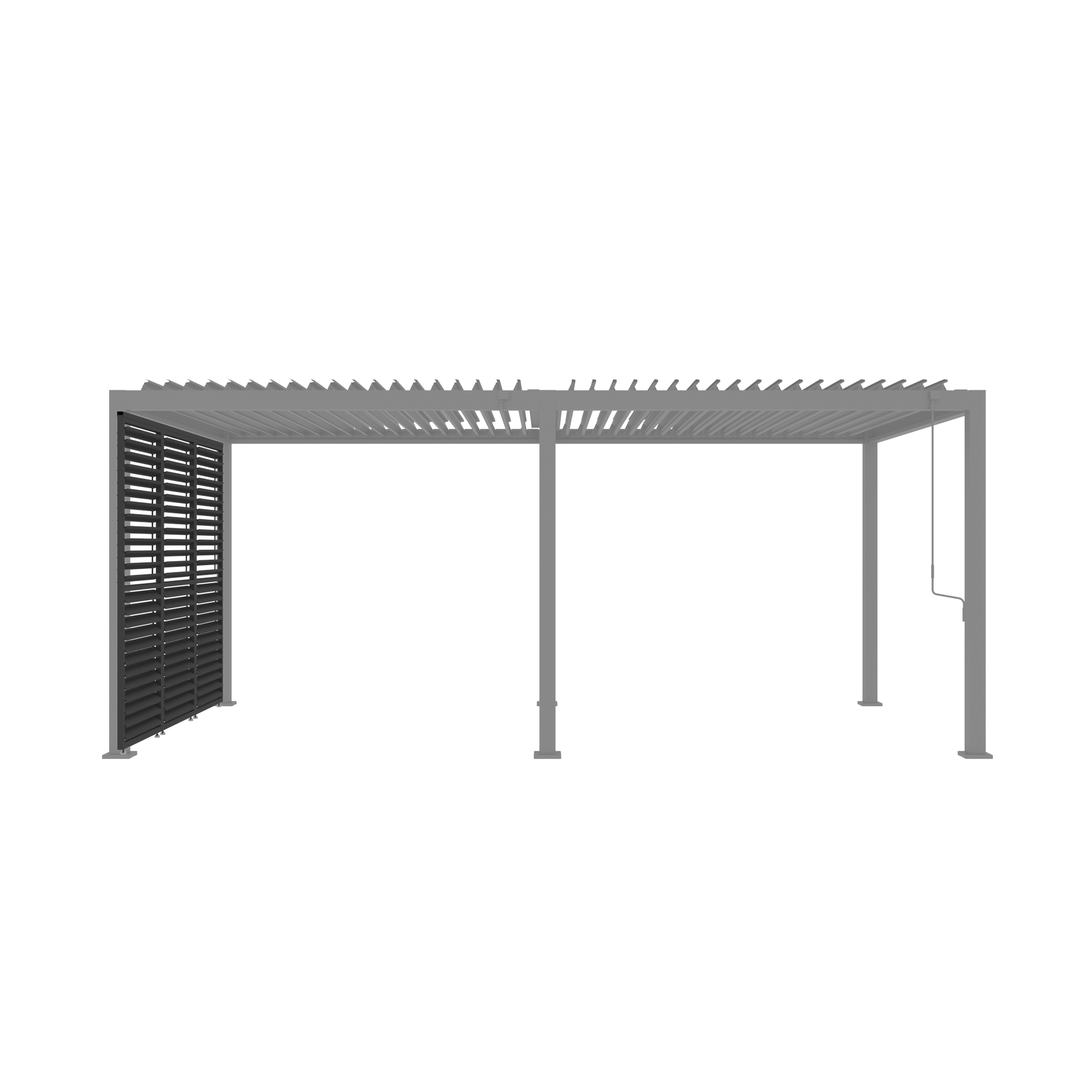 Lamellenwand für Pergola 'Core 110' verstellbar anthrazit 93 cm