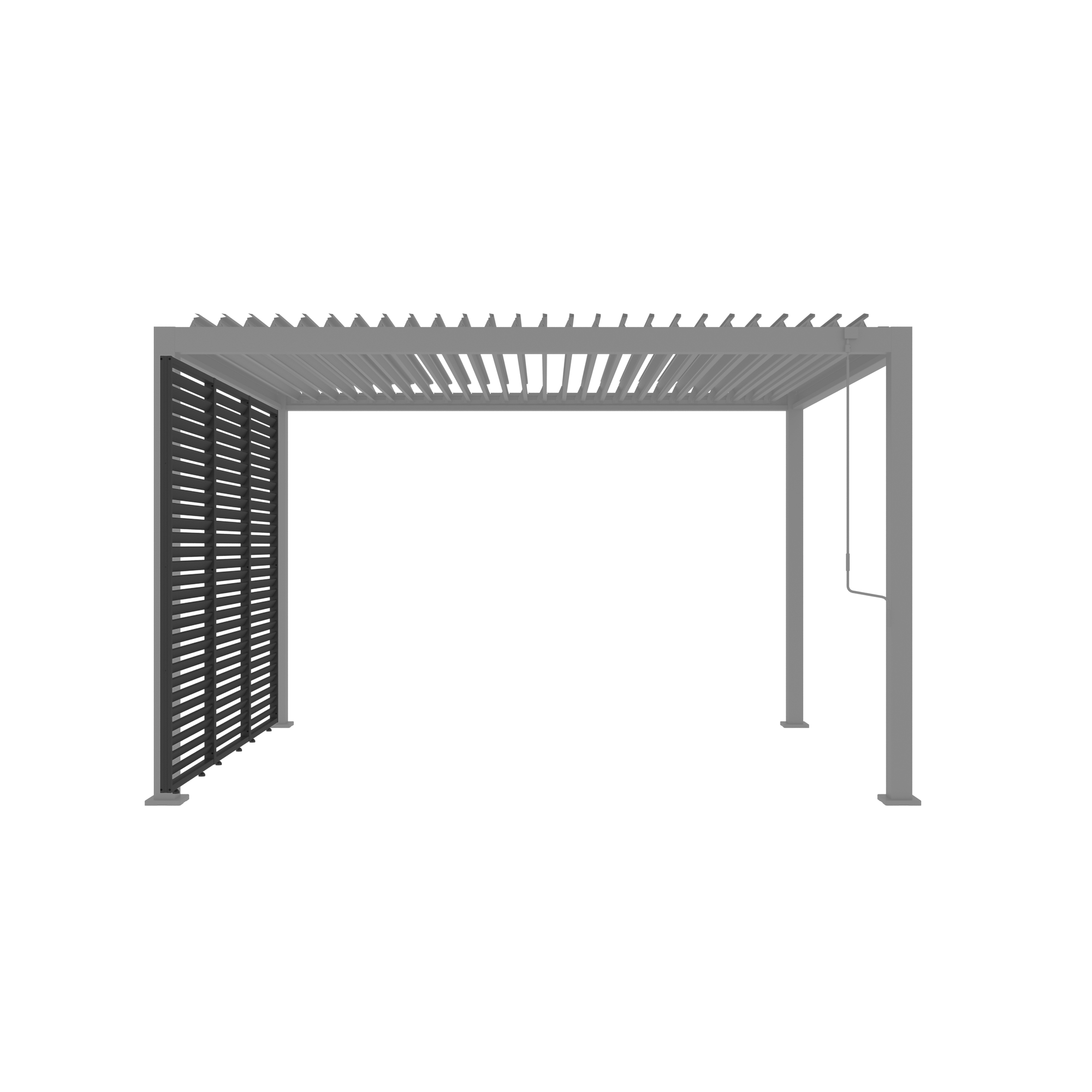 Lamellenwand für Pergola 'Core 110' fest anthrazit 93 cm