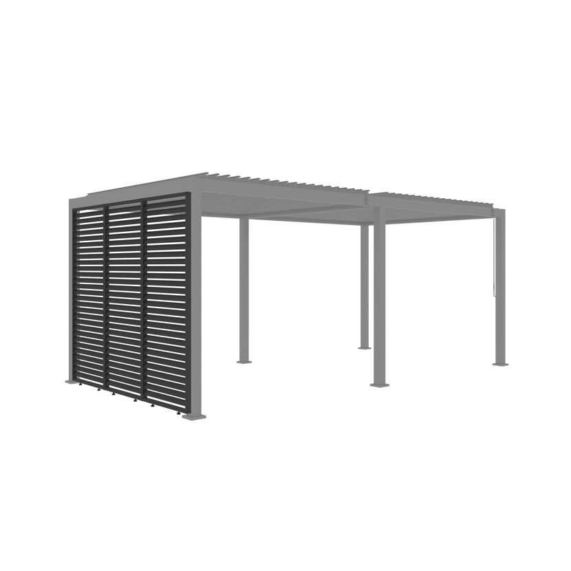 Lamellenwand für Pergola 'Core 110' fest anthrazit 93 cm