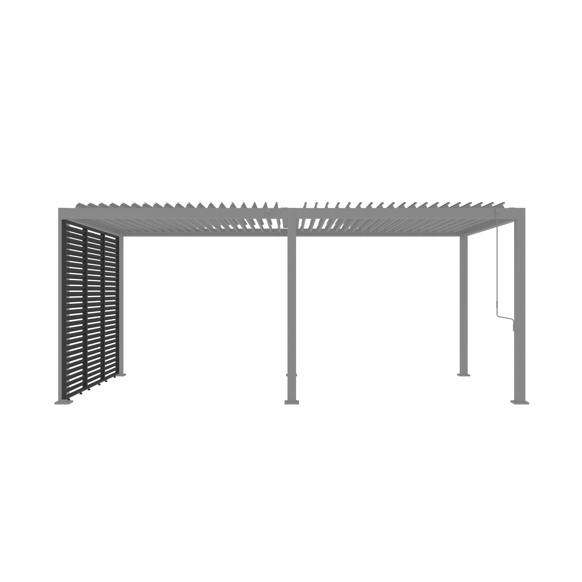 Lamellenwand für Pergola 'Core 110' fest anthrazit 93 cm