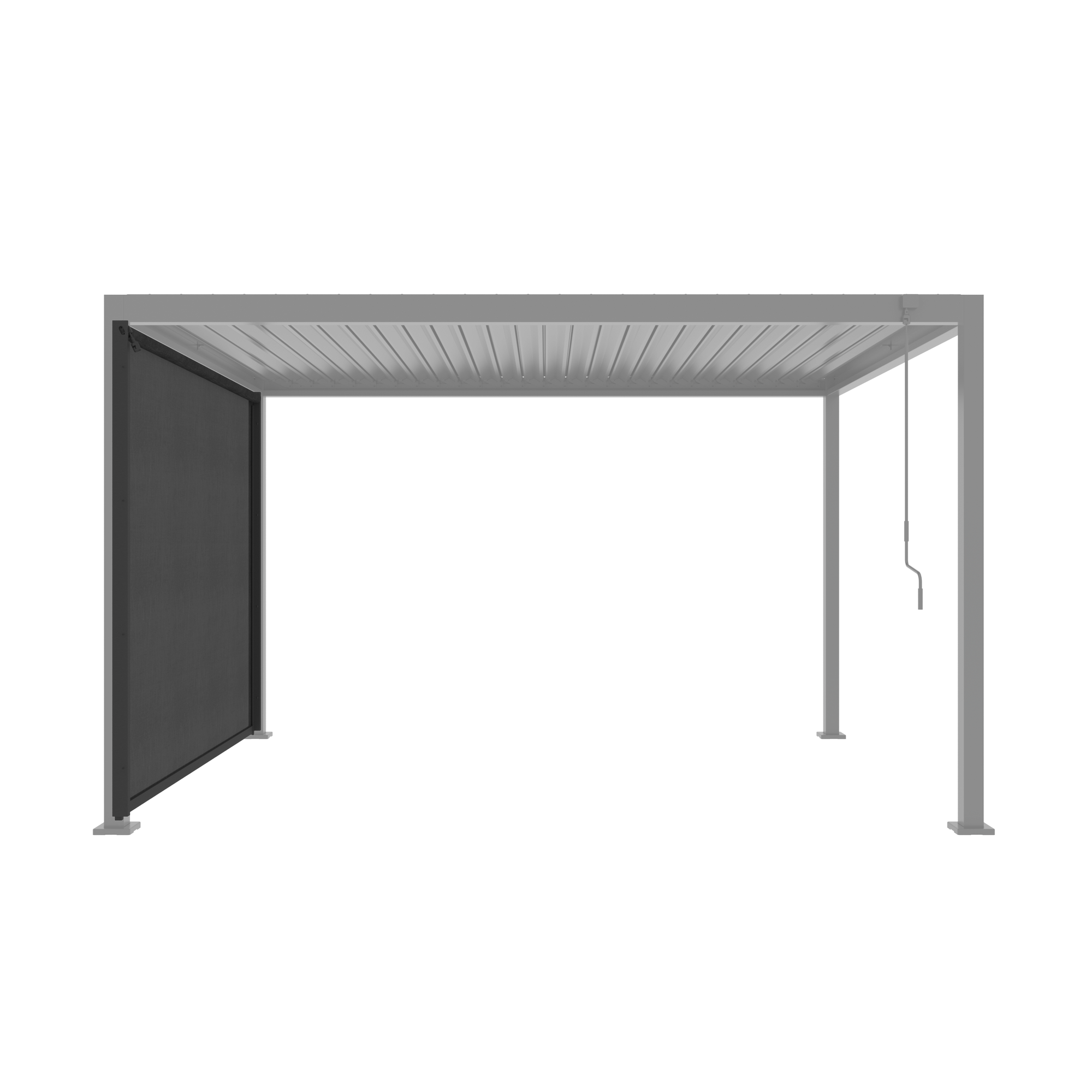 Sonnenschutzrollo für Pergola 'Origin' anthrazit 3 m