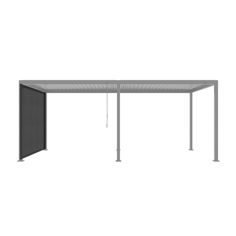 Sonnenschutzrollo für Pergola 'Origin' anthrazit 3 m