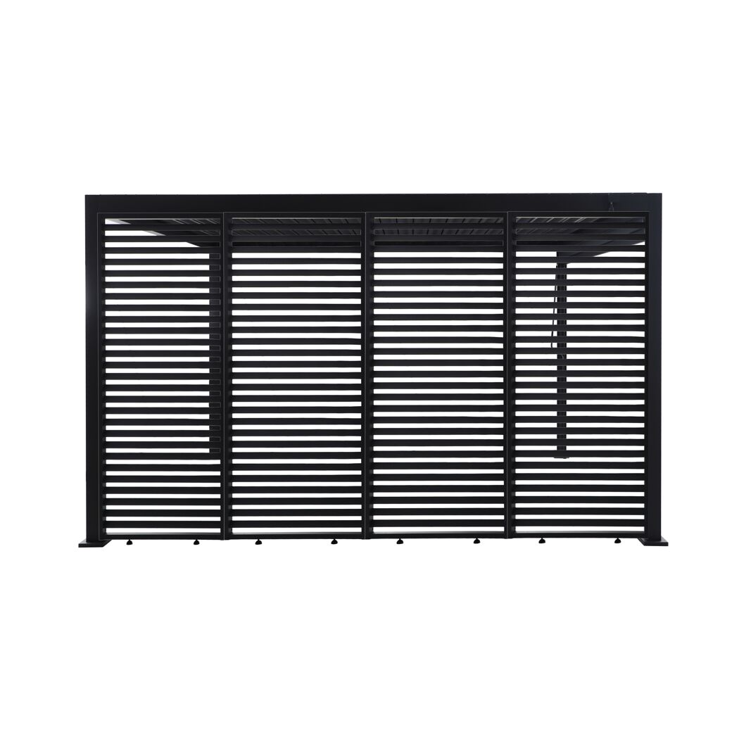 Lamellenwand für Pergola 'Origin' fest anthrazit 93 cm